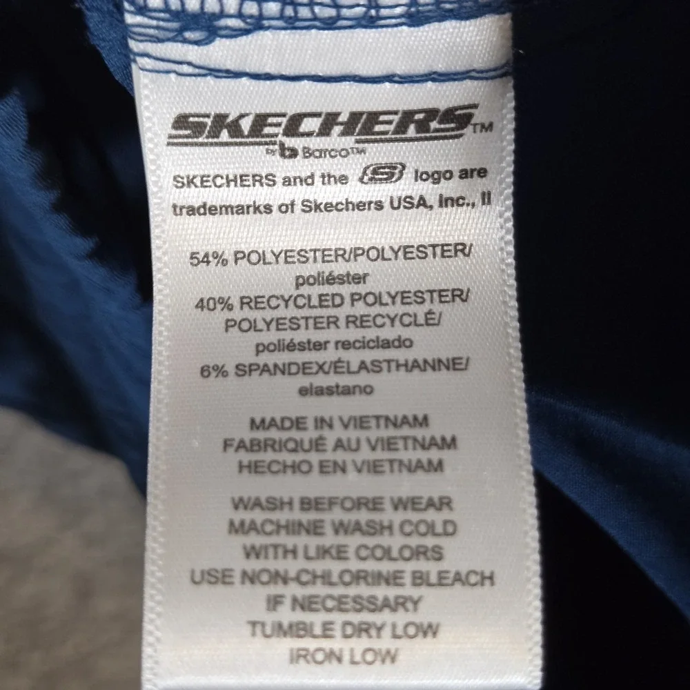 Skechers by Barco‎ Pants Womens 3XL Navy Scrub Cargo Drawstring Stretch Wicking